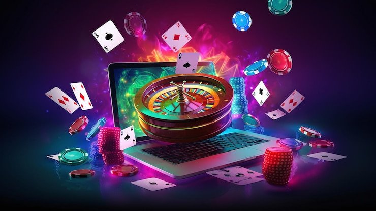 Antarmuka kontrol taruhan dan pengaturan di Treasures Aztec